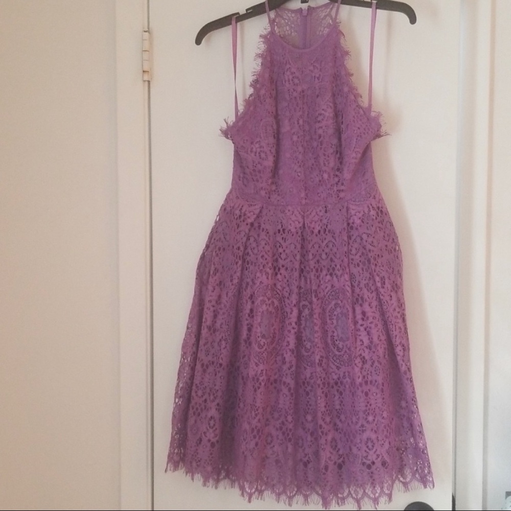 Purple Lace ASOS dress